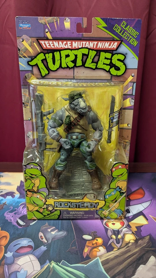Teenage Mutant Ninja Turtles Rocksteady Classic Collection TMNT Playmates Toys
