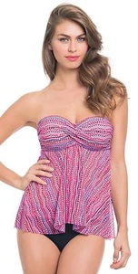 Reggiseno Profile by Gottex Rio Flyaway Bandeau UW Tankini Top Donna Coppa D Nuovo con etichette $98 - Foto 1 di 10