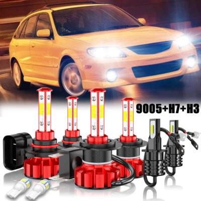 Combo LED para Mazda Protege5 02-03 6x 9005 H7 H3 Faro y luz antiniebla bombillas Foto 1 de 4
