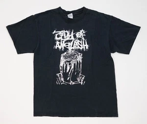 Vintage Heavy Metal Band T-Shirt Size Large City Of Anguish Rock Tee Y2K Afflict - Picture 1 of 14
