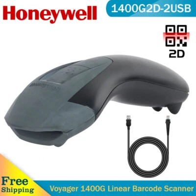 Honeywell Voyager 1400G2D-2USB Handheld 1D 2D Barcode Scanner USB Wired Cable - Image 1 of 4