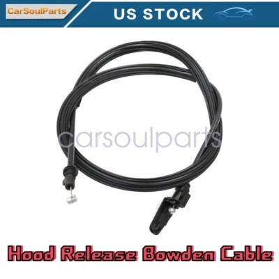 1x Cabo Bowden Frontal 958-511-531-02 para Porsche Cayenne 2011-2018 Liberação do Capô - Imagem 1 de 4