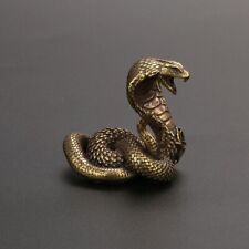 Solid Brass Snake Figurine Small Snake Statue House Decoration Animal Figurines