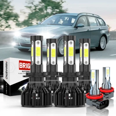 Para Fit BMW 323i 2006-2011 328i 2007-2016 6X faros LED + bombillas antiniebla Foto 1 de 4