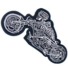 Chopper Skull Biker Rider jacket Badge clothes Iron or Sew on Embroidered patch