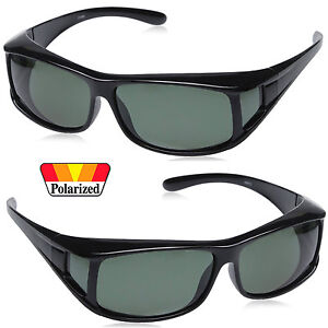 Polarized Sunglasses Anit Glare Fit Over Prescription Glasses Side Shields
