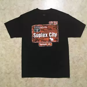 WWE Brock Lesnar Suplex City Miami, Fl. t-shirt, mens size M, new. - Picture 1 of 5