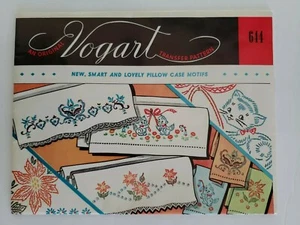 VOGART #644 Original Embroidery Transfer Pattern UNCUT 1960s - New Old Stock - Picture 1 of 5