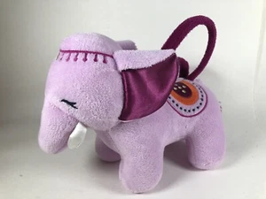Gymboree Plush Elephant Zipper Pouch 8” 2016 Purple Orange Coin Purse Carrier - Picture 1 of 12