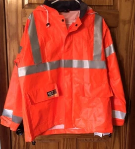 Tingley J44129 Eclipse Arc Flash Rain Overall, Cat 2, Orange, LNWOT - Picture 1 of 10