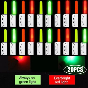 20pcs 2.5 Inch Fishing Glow Sticks LED Fishing Pole Light Night Waterproof Rod - Picture 1 of 19