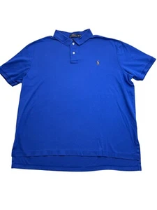 Polo Ralph Lauren Para Hombre Talla XXL Azul Polo Manga Corta Algodón Pima - Imagen 1 de 6