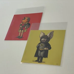 Alex Solis (oddworx) Batman & Robin ICONS smascherato fumetto supereroe stampa artistica - Foto 1 di 5