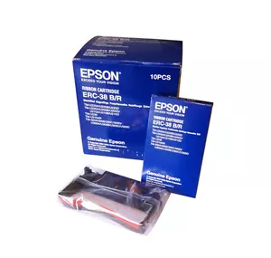 10 Genuine Epson ERC-38 B/R Ink Ribbons,Black/ Red #C43S015376 - Picture 1 of 2