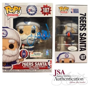 Jared McCain Signed Philadelphia 76ers Santa Funko Pop Auto ~ JSA COA - Picture 1 of 2