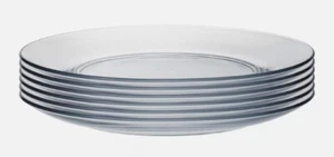Duralex Lys Extra Large Glass Dinner Plates Tempered 280mm (11") x6 - Picture 1 of 2
