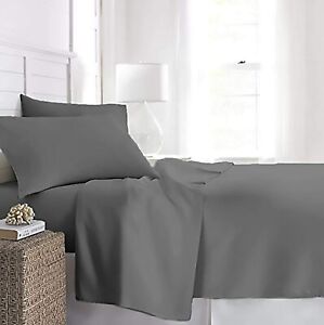 Beckham Hotel Collection Fitted Sheet (2-Pack) - Soft-Brushed Microfiber with De