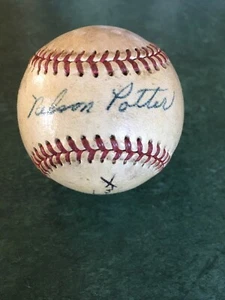 1948-1949 Nelson Potter Marv Rickert PSA/DNA Signed Mini Baseball Braves~(KLY) - Picture 1 of 6
