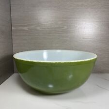 Vintage PYREX Avocado Olive Green Mixing Nesting Bowl #404, 4QT