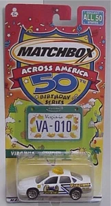 Matchbox Across America 50th Birthday Series a VIRGINIA POLICE CAR - Picture 1 of 3