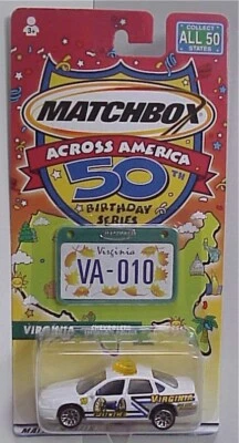 Matchbox Across America 50th Birthday Series a VIRGINIA POLICE CAR - Image 1 of 3