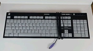 Compaq Computer Wired Keyboard P/N 5188-0989 PS/2 Rev 2.0 English QWERTY - Picture 1 of 8