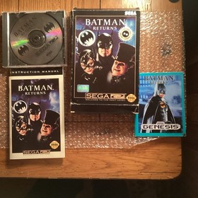 Batman Returns Sega CD 1993 CIB Complete In Box Wit Manual Poster VERY RARE