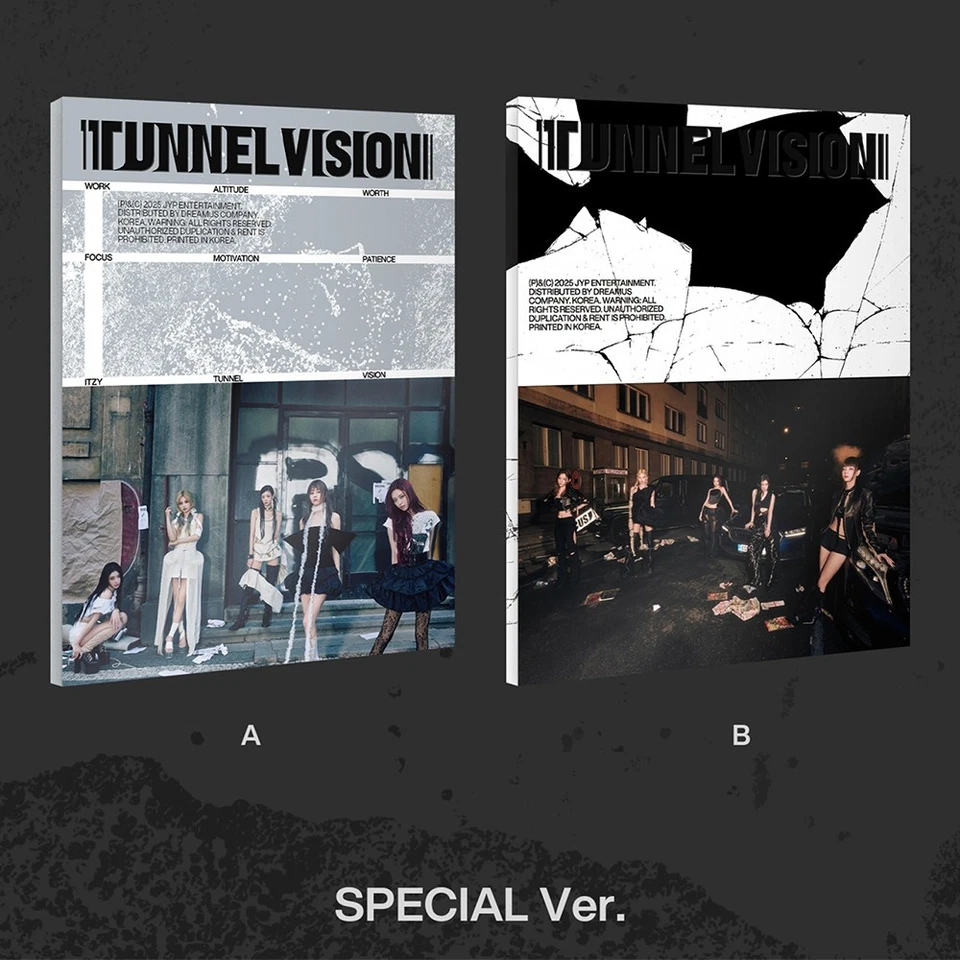 ITZY [TUNNEL VISION] Album SPECIAL 2 Ver SET/2CD+2P.Book+2Card+2Poster+2POB+GIFT - Image 1 of 4