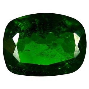 1,23 ct AAA+ incredibile forma cuscino (8 x 6 mm) pietra preziosa diopside cromata verde - Foto 1 di 1