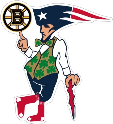 5" Boston Sports Guy Vinyl Decal Sticker CELTICS PATRIOTS BRUINS RED SOX - Image 1 of 4