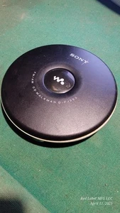 Reproductor de CD SONY Walkman D-FJ003 Radio FM/AM Negro Probado Encendido - Imagen 1 de 3