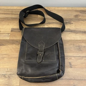 Fly London Vintage Look Leather Writer Messenger Shoulder Crossbody Bag - Picture 1 of 8