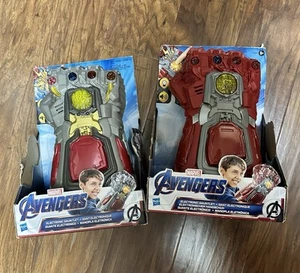 Lot of 2 Marvel Avengers Infinity War Thanos Gauntlet Glove Electronic End Game - Picture 1 of 1