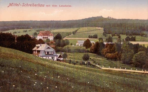 AK MITTEL-SCHREIBERHAU Riesengebirge /KRUMMHÜBEL /HIRSCHBERG m. Lenzheim um 1908 - Picture 1 of 1