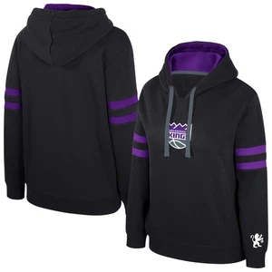Sudadera con capucha para mujer Stadium Essentials negra Sacramento Kings Road Game - Imagen 1 de 3