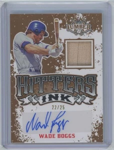 2024 Leaf Lumber Wade Boggs Auto Bat 22/25 #HI-WB1 - Picture 1 of 2