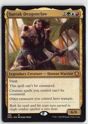 MTG Commander Dominaria United Surrak Dragonclaw Non Foil Mythic #169 - Image 1 of 2