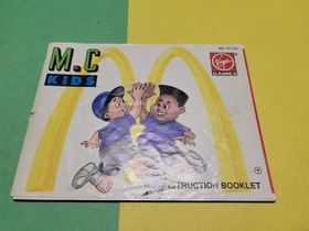M.C. Kids McDonalds MC M C Nintendo NES Instruction Manual Only
