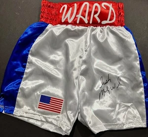 IRISH MICKY WARD THE FIGHTER HANDSIGNIERTE BOXERSHORTS ERWACHSENE XL COA JSA/ - Bild 1 von 2