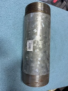 LDR 351  4" x 12" Galvanized Nipple Male Threaded Ends - Picture 1 of 7