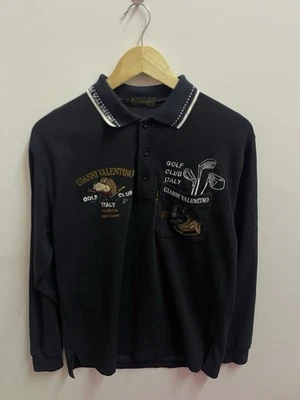 Polo Gianni Valentino Original Manga Larga - Inteligente Informal Golf Foto 1 de 4