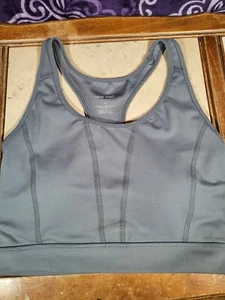Nine West - Size Medium - Active Wear - Polyester Spandex Sports Bra - Gray - Picture 1 of 6