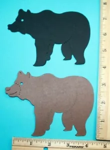 10 BEAR cardstock paper die cut embellishments - Picture 1 of 3