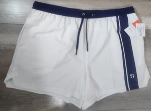 Sports Illustrated neu mit Etikett Herren XXL weiß/blau feuchtigkeitsableitend 5" Laufshorts - Bild 1 von 14