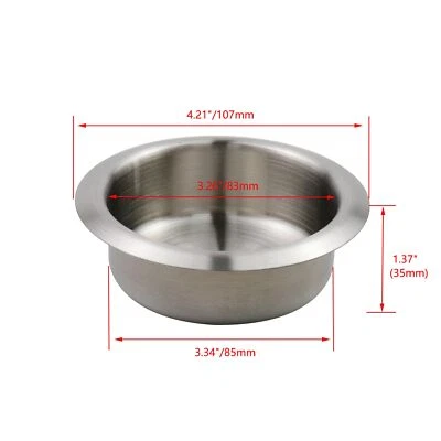 2pcs Stainless Steel Cup Holder Recliner-Handles Replacement Cup Holder for S... - Image 1 of 4