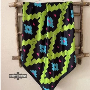 Calamity Jane Western Southwestern Wild Rag Scarf Accent - Picture 1 of 3