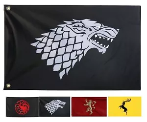 Large 3x5 Ft Game GoT Thrones Flags - House Targaryen,Stark,Lannister,Barathe... - Picture 1 of 6