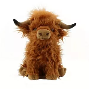30 cm Highland Cow Plush Doll Baby Stuffed Animal Soft Toys Scottish Cow New-USA - Picture 1 of 3