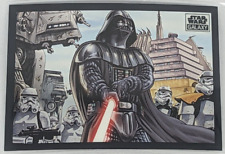 Lord Vader & His Stormtroopers Starwars Topps Chrome Galaxy 2022 Base Card #59