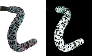 BTP Cinta para Manillar Bicicleta PROTECTOR NOCTURNO COLOR REFLECTANTE NEGRO Carretera MTB Bicicletas - Imagen 1 de 5